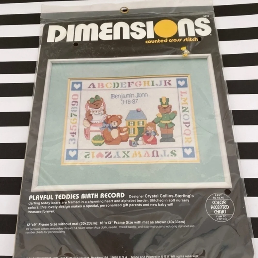 Vintage dimensions counted